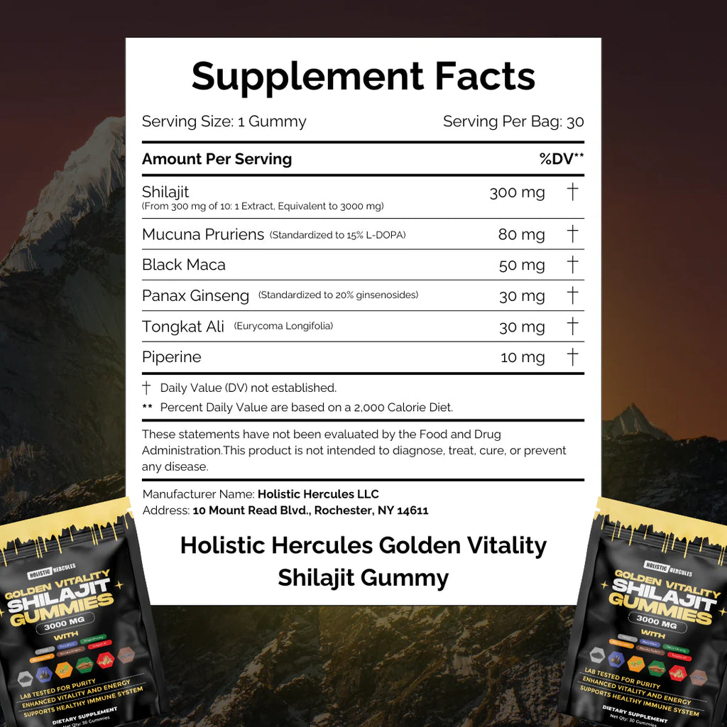 Hercules Shilajit Gummies