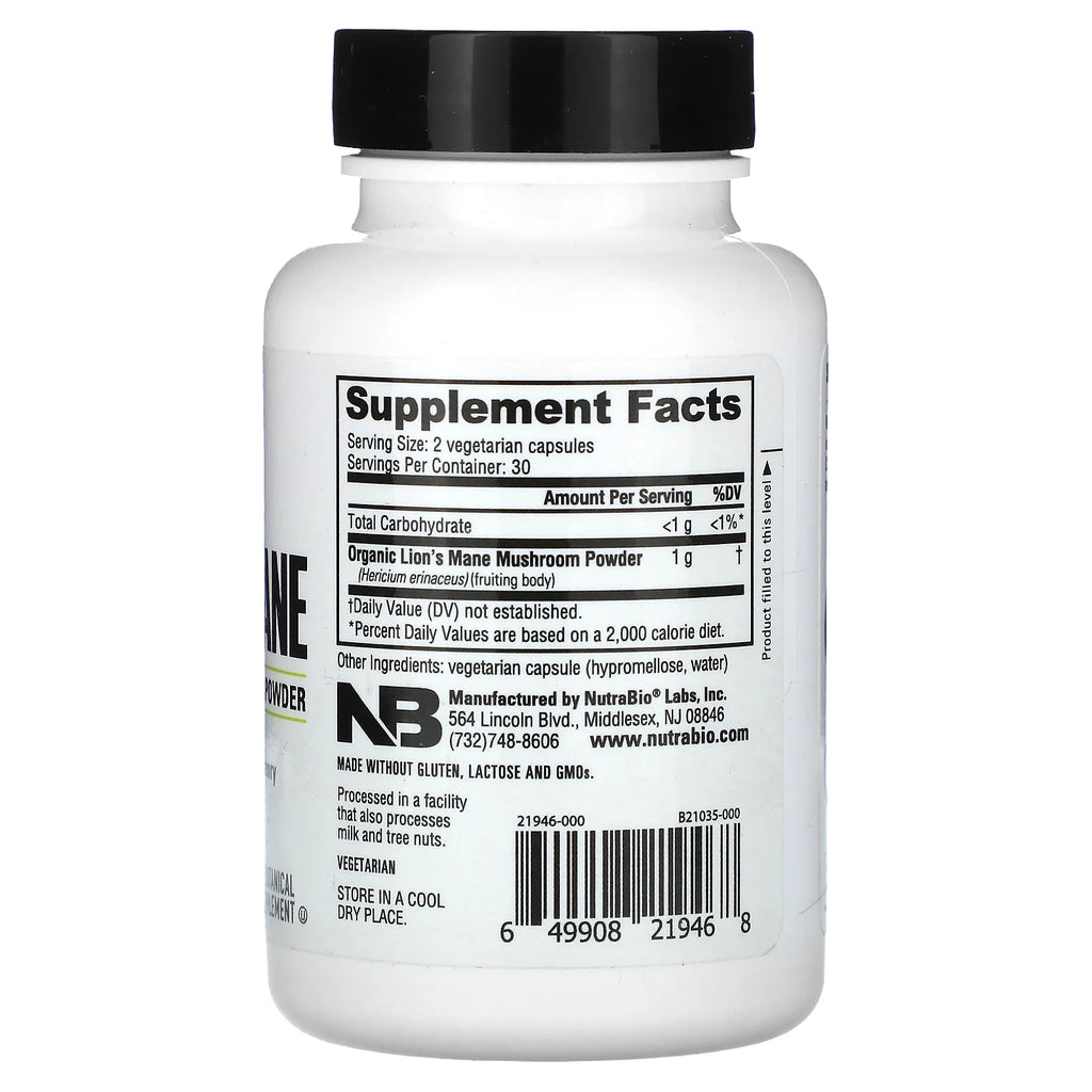 Organic Lions Mane, 60 Capsules