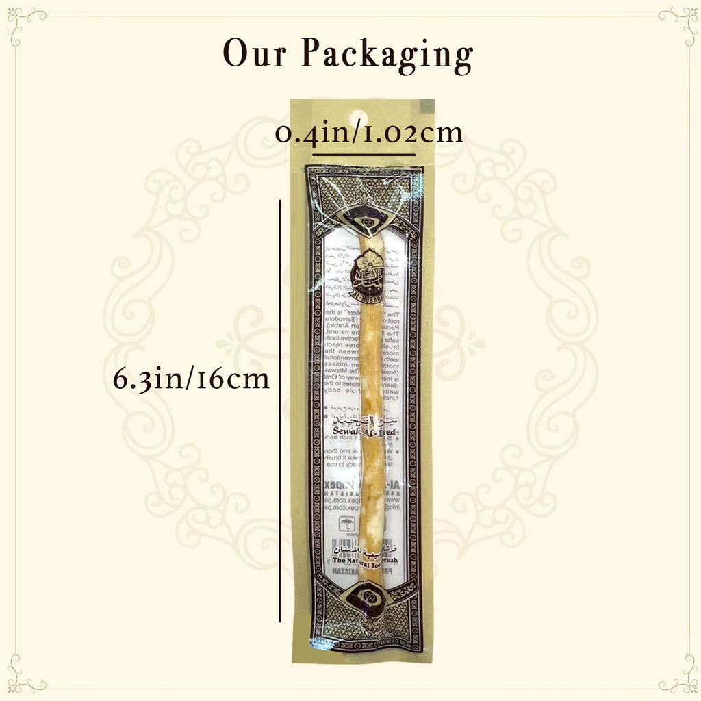 3 Pack Organic Miswak Toothbrush Traditional Stick Wooden Twig Toothbrush Handmade Natural Toothbrush Gentle for Gums Gift